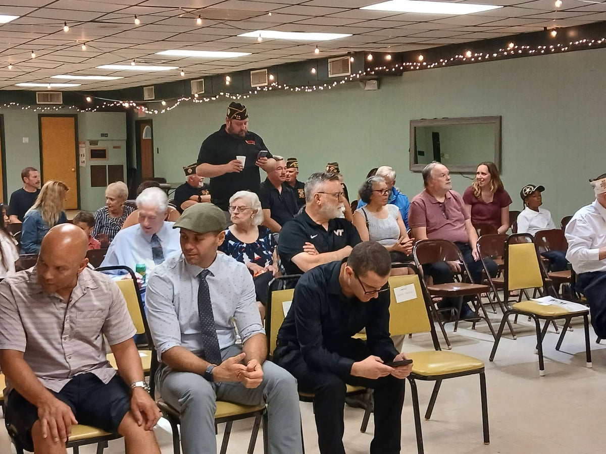 Attendees at the Greenville Memorial VFW Post 3175 District 2 Cross of Malta Special Meeting